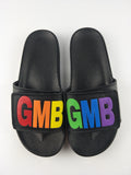 GMB Velcro Logo Rainbow Pride Slides