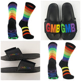 *NEW* GMB Black Signature Rainbow Socks