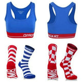 GMB Fire Red Customized Block Style Sport Socks